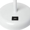 Creekwood Home 19.5" Bedside USB Port Feature Metal Table Desk Lamp: Nightstand Lighting, ETL Listed - 3 of 4
