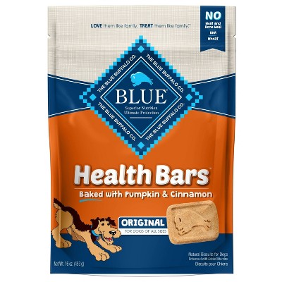 Blue Buffalo Pumpkin & Cinnamon Health Bar Dog Treats - 16oz