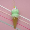 Gloria Duchin Green Ice Cream Cone Tree Ornament - 3 of 3