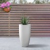Rosemead Home & Garden Concrete Outdoor Planter Pot Chalk White 13.39"x13.39"x23.62" - 2 of 4