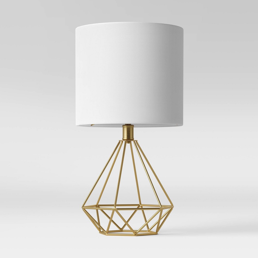 Wire Geo Table Lamp (Includes LED Light Bulb) Brass - Project 62™