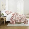FIONECA Quilt Set- Lightweight - All Season Quilted Coverlet - Distressed Bouquet - 3 of 4
