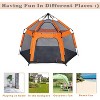 Kids Play Tent Pop Up Portable Hexagon Playhouse for Backyard Patio Indoor Outdoor Breathable Tent House - 3 of 4