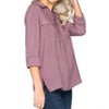 Women's Lace Up Shirt - SHE + SKY - 2 of 4