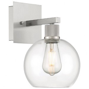 Access Lighting Port Nine 1 - Light Wall Light in  Brushed Steel - 1 of 4