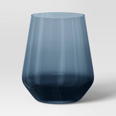 Blue Rose Polish Pottery 7.5oz. Grey Bottom Stemless Martini Glass - Set Of  6 : Target