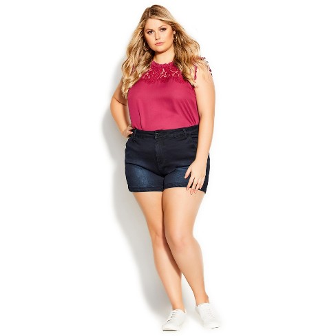 Chic shorts hot sale plus size