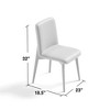 Spassway Set of 2 Dining Chairs with Wood Legs Accent Chairs for Living Room Dining Room Bedroom - 4 of 4