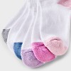 Girls' 10pk Low Socks - Cat & Jack™ White - 3 of 3