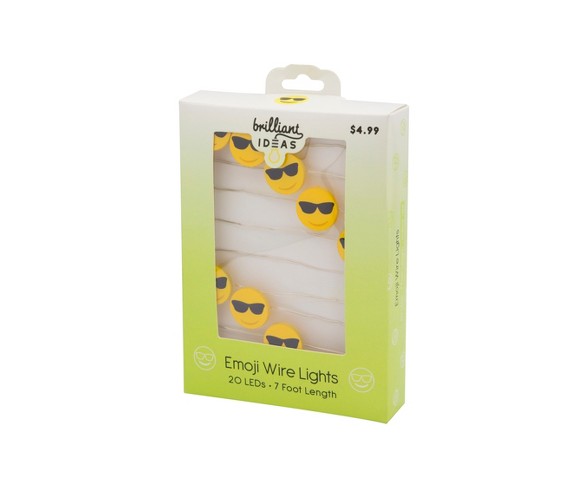 Flexible LED Lights Yellow Smile Emoji (Set of 20) - Brilliant Ideas