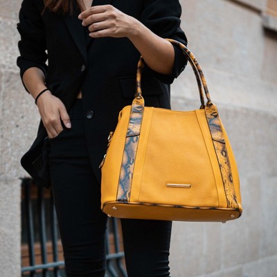 MKF Collection Kenna Snake embossed Vegan Leather Women’s Tote Handbag by Mia K - Black — фото 2
