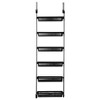 Household Essentials 6 Basket Over-the-Door Storage Rack Black: Universal Storage with Hooks, 6 Shelves, 11 lb Capacity - image 3 of 4