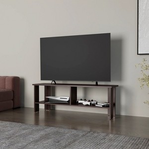 Sapphtopaz Modern TV Stand for TVs Up to 60" with Open Storage Shelves Entertainment Center Table Simple Durable Entryway Table for Living Room - 1 of 4