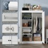 Buenhomino White Freestanding Modular Wardrobe Combo Armoires Closet,DIY Closet System with Wood Storage Drawers and Hanging Rods - 4 of 4