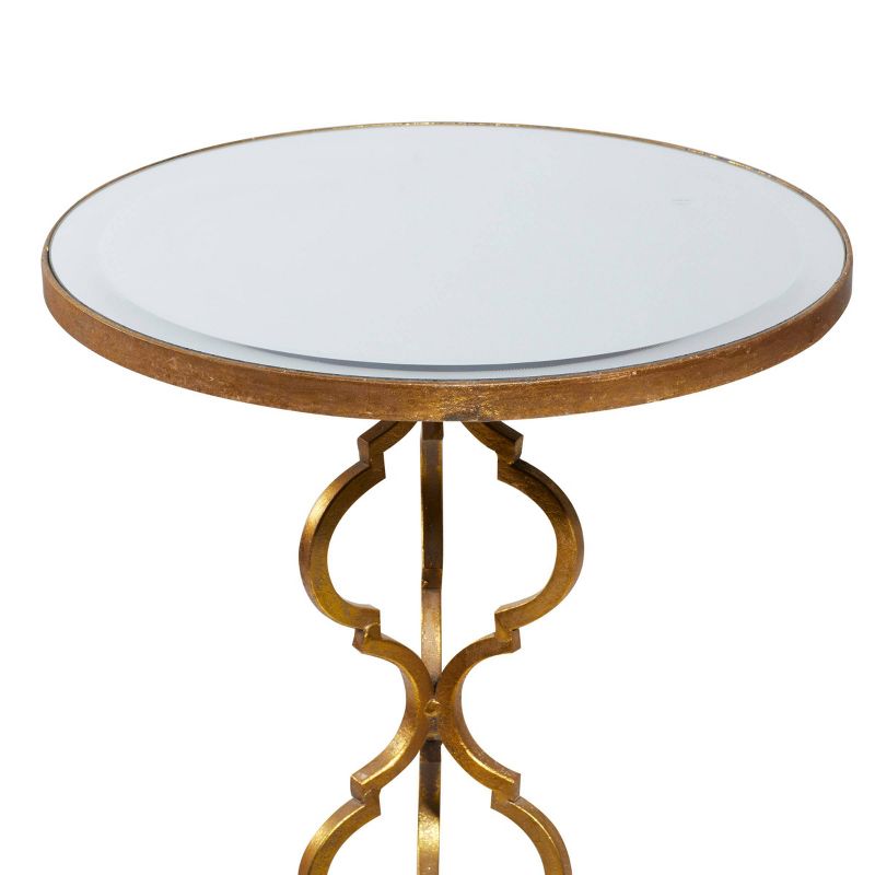 Antiqued Metal Accent Table Gold - Olivia &#38; May, 5 of 15