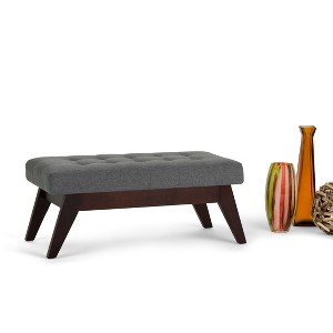 NicBex 40.2" Storage Bench Rectangle Mid Century Faux Leather Tufted Ottoman Bench for Bedroom, Entryway - 1 of 4