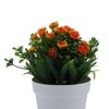 Unique Bargains Artificial Plants Little Orchid Grass Plastic 3.94"x3.94"x7.87" 1 Pcs - 4 of 4