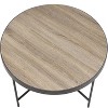 Weathered Grey Oak and Black Coffee Table - 4 of 4