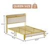 Platform Bed Frame,  Storage Headboard,  Upholstered Design, Modern Aesthetic, Easy Assembly, No Box Spring Needed - 2 of 4