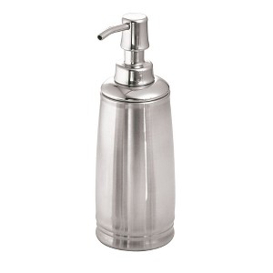 iDESIGN Cameo Soap Pump Split Finish: Stainless Steel, Hand Wash Compatible, 8oz Capacity - 1 of 3
