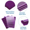 Unique Bargains Silicone Easy Release Ice Cube Trays with Lids - 3 of 4