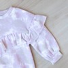 Grayson Threads - Infant Multicolor Tie-Dye Dreams Long Sleeve Ruffle Sweatshirt Onesie - 4 of 4