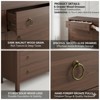 GustoWave Modern 6 Drawer Dresser for Bedroom, Dresser TV Stand with Large Drawers, Natural Texture, Curved Angle for Living Room - 4 of 4