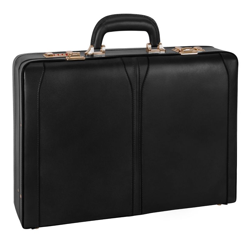 McKlein Turner Leather 4.  Expandable Attache Briefcase - Black, 6 of 10