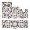 Medallion Collection 4 Piece 100% Cotton Tufted Bathroom Rug Set  with Non-Slip Backing, Machine Washable, Tumble Dry Bath Mat - 2 of 4