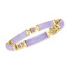 Ross-Simons 1.20 ct. t.w. Amethyst and Lavender Jade "Bless" Bracelet in 14kt Gold Over Sterling - 4 of 4