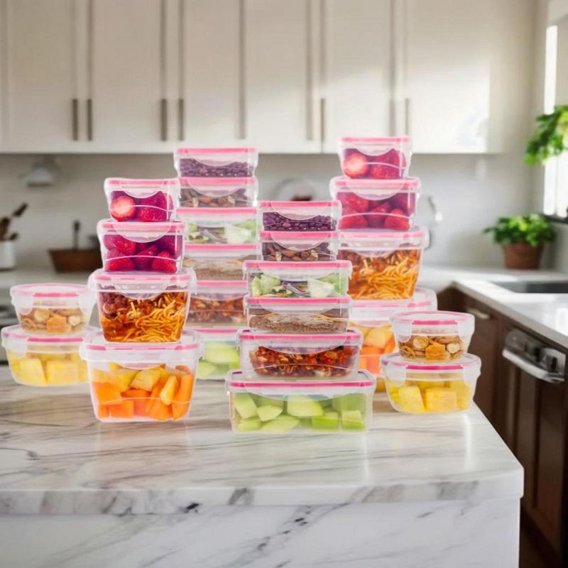Lexi Home Plastic Containers with Snap Lock Lids (Set of 24), 5 of 6