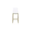 Meridian Furniture,Lumen Gold Metal/Lucite Polycarbonate Stool - 3 of 4