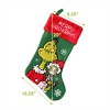 WondaPop How the Grinch Stole Christmas Grinch and Cindy-Lou Who 20" Applique Christmas Stocking - 3 of 4