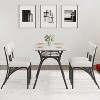 Dining Table Set for 4 with Storage Rack, Modern Kitchen Table with Boucle Chairs for 4 - 2 of 4