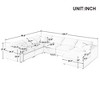 CAVINAS Extra Large Modular Sectional Sofa with Spacious L-Shaped Design and Deep Seating ,  Comfortable Sectional Sofa for Living Room,Office - 3 of 4