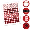 Big Dot of Happiness Jolly Santa Claus - Round Candy Christmas Party Sticker Favors - Labels Fits Hershey‘s Kisses (1 Sheet of 108) - 2 of 4