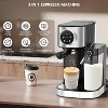 Kismile Espresso and Cappuccino Machine 15 Bar, Latte Machine with Automatic Milk Frother, Espresso Maker for Ground Coffee & Coffee Capsules - 3 of 3