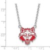 Black Bow Jewelry Sterling Silver Arkansas State Red Wolves NCAA Necklace 18 Inch - 3 of 4
