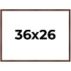 PosterPalooza | Classic Modern Brown Picture Frame - UV Acrylic, Backing Board, Hanging Hardware Included - 2 of 4