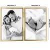 Americanflat Hinged Picture Frame with Shatter-Resistant Glass - Metal Picture Frame Displays Two Photos - 2 of 4