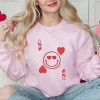 S.W.Smiley Queen of Hearts Distressed - Women's Graphic Sweatshirt - 3 of 4