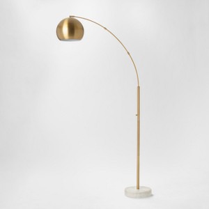 Span Single Head Metal Globe Floor Lamp Brass Lamp Only - Project 62