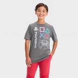 Boys' PlayStation Controller Short Sleeve Graphic T-Shirt - Heather Gray