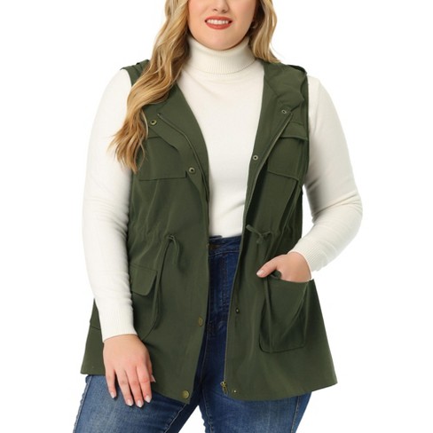 White Drawstring Fashion Vest