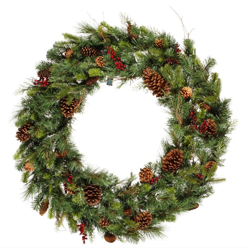 Vickerman Cibola Mix Berry Artificial Christmas Wreath, 1 of 4