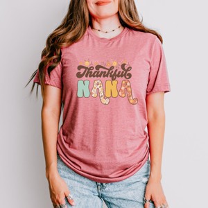 Simply Sage Market Thankful Nana Floral Short Sleeve Tee - 1 of 4