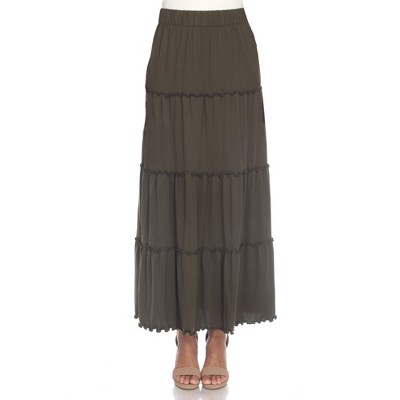 Whitemark Tiered Maxi Skirt