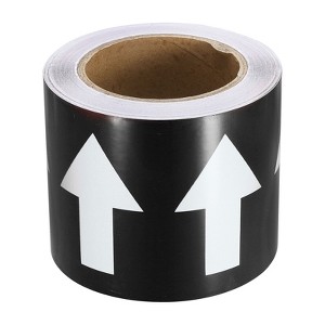 Unique Bargains 360 Degree Visibility Directional Flow Arrow Tape for Pipe Flow Labeling - 1 of 4