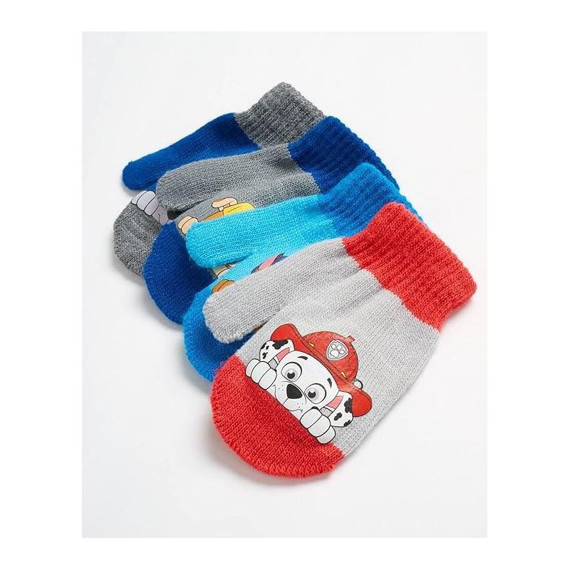 Paw Patrol 4 pair Mitten or Gloves Set, Toddlers/Little Boys Age 2-7, 2 of 6