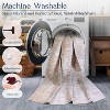 Delara Machine Washable Area Rug, Soft & Durable, Non-Slip Rug for High Traffic Areas, Beige - 4 of 4